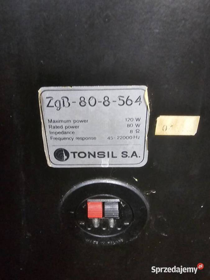 Tonsil Barcarola 120 ZgB808564 unitra kolumny Kraków sprzedam