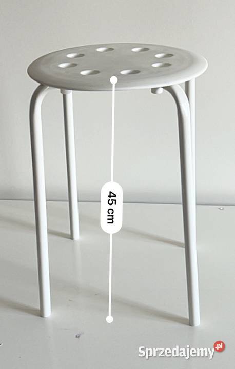 2x taboret IKEA MARIUS biały 45 Warszawa