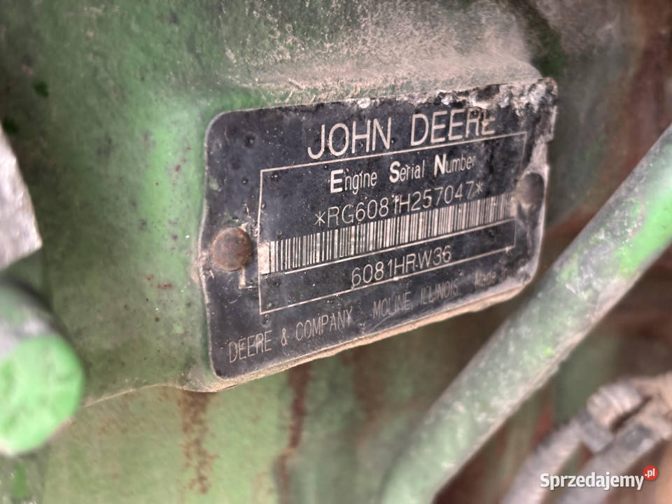JOHN DEERE 6081HRW36 Silnik Blok Głowica Słupek Jastrzębniki