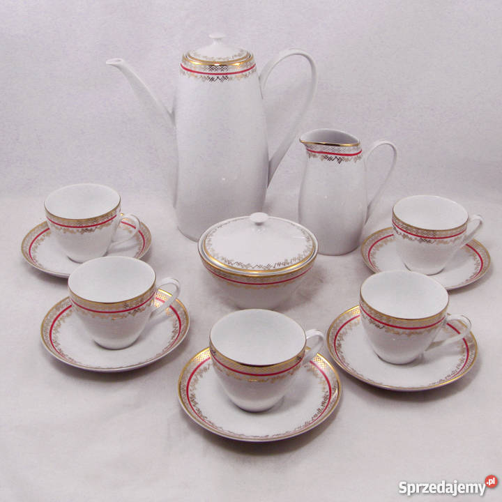 Porcelanowy zestaw Epiag Czechosłowacja lata 70 Zielona Góra