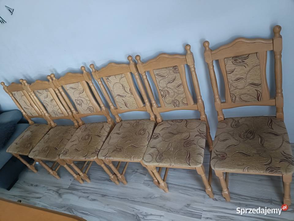 Stół z 6 krzesłami Dobiegniew