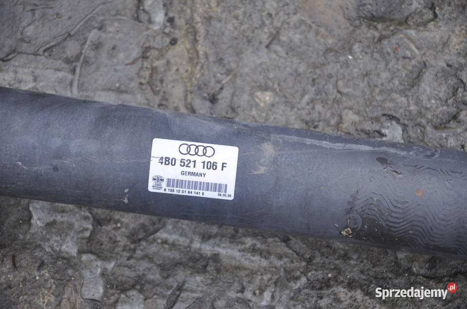 4B0 521 106 F Wał Napędowy Audi A6 C5 Quattro podkarpackie Rzeszów