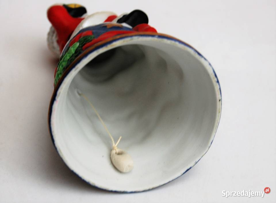 Święty Mikołaj dzwonek malowana figurka Lublin