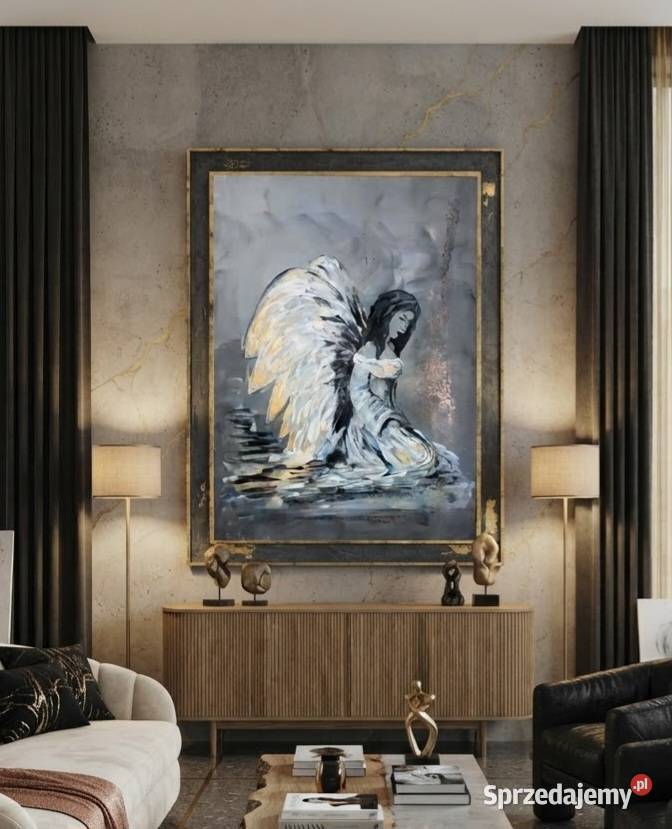 Anioł ręcznie malowany Tomaszów Lubelski