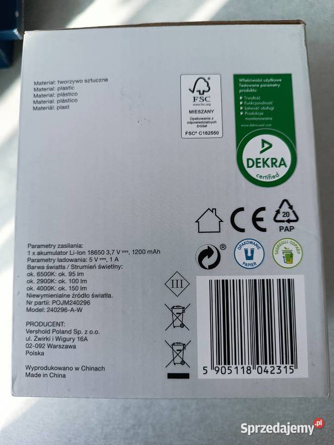 Lampka biurkowa akumulatorowa z pojemnikiem LED opolskie Kędzierzyn-Koźle