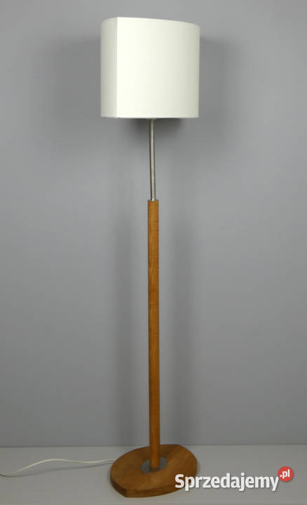 Lampa podłogowa MELLBY skandynawski biały abażur