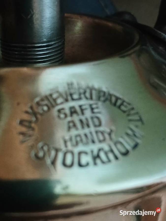 Stara lampa litowncza z końca lat XIX wieku Antyki, Sztuka, Kolekcje Kraków