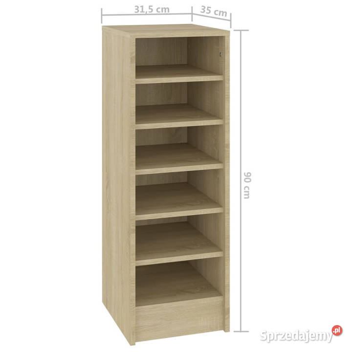 Szafka na buty dąb sonoma 315x35x90 WM809002 Na buty mazowieckie Warszawa