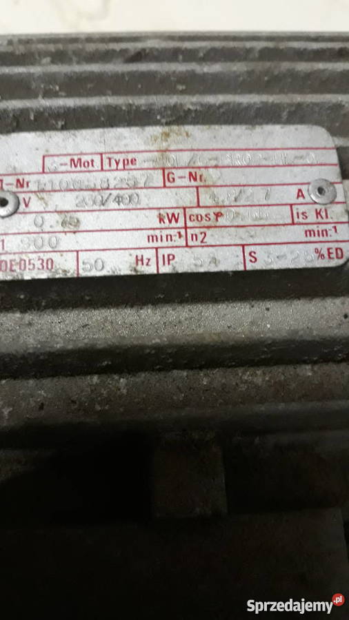 Motoreduktor 16obrmin075kW 3faz Lubin