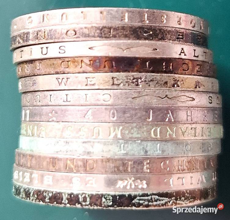 Zestaw Monet Ag 10 DM x 12 zestaw 3 Gliwice