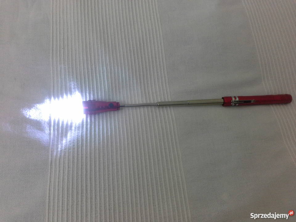 LATARKA TELESKOPOWA 3 LED z PODWÓJNYM MAGNESEM Poznań sprzedam
