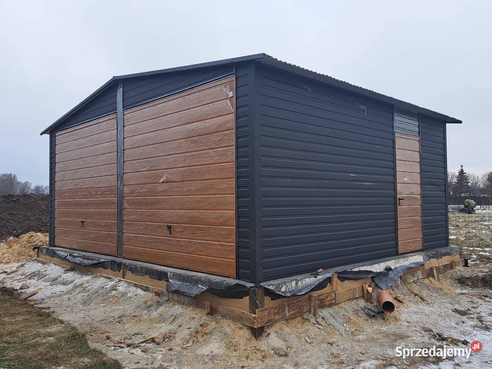 TYPOWY Garaż Blaszany 6x6 PRODUCENT Garaże Tomaszów Mazowiecki