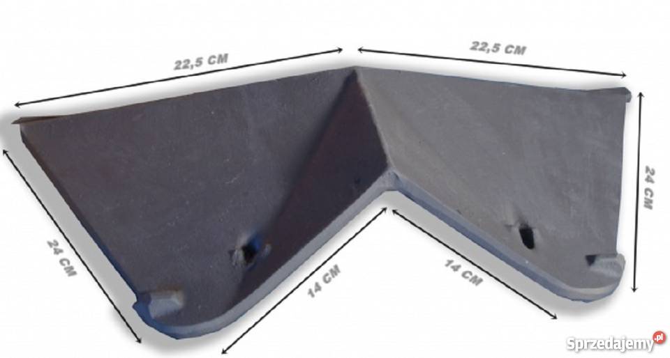 DEFLEKTOR DO WKŁADU PIECA ŻELIWNEGO ŻAROODPORNY Skawina