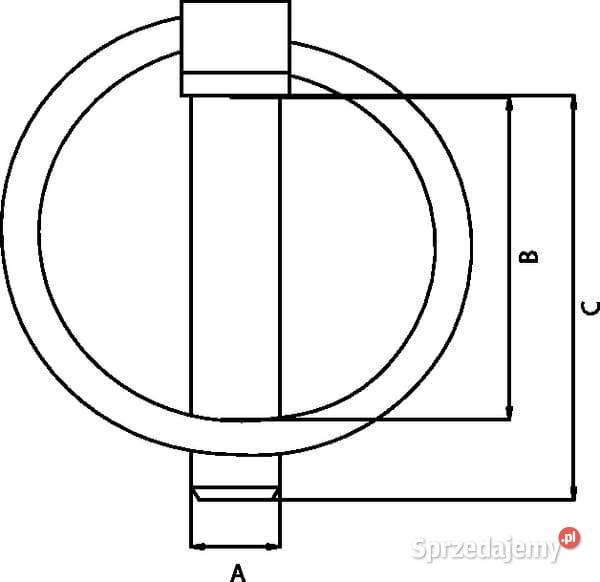 Zawleczka z kółkiem 6x45 mm Kramp LP6FKR Kamionna
