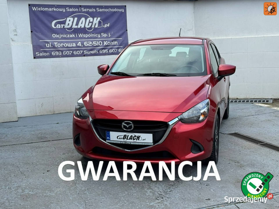 Mazda 2 Pisemna Gwarancja 12 miesięcy III 2015 VAT marża Konin