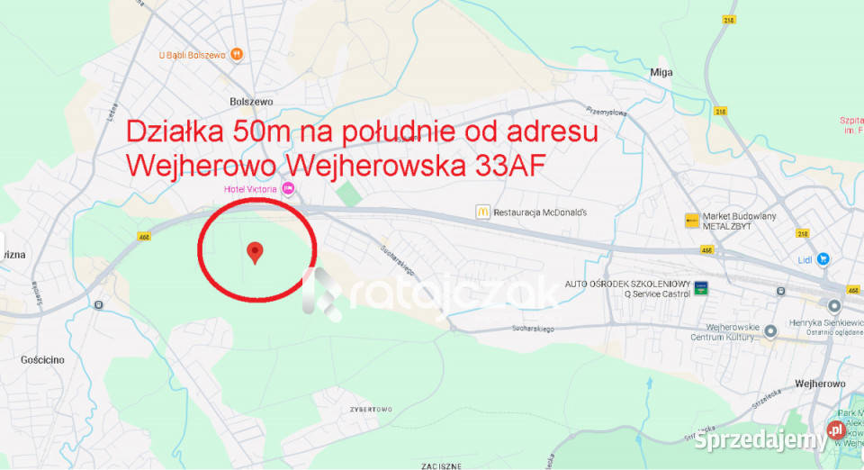 Działka 770m2 Wejherowo Wejherowska