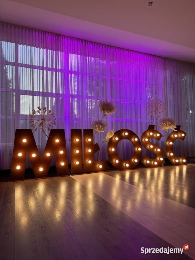 Napis świecący na wesele Miłość LOVE 6m na każdą