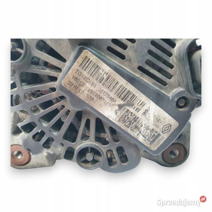 ALTERNATOR Dacia Duster 15 DCI valeo TG12C151 Układ elektryczny silnika Chełm