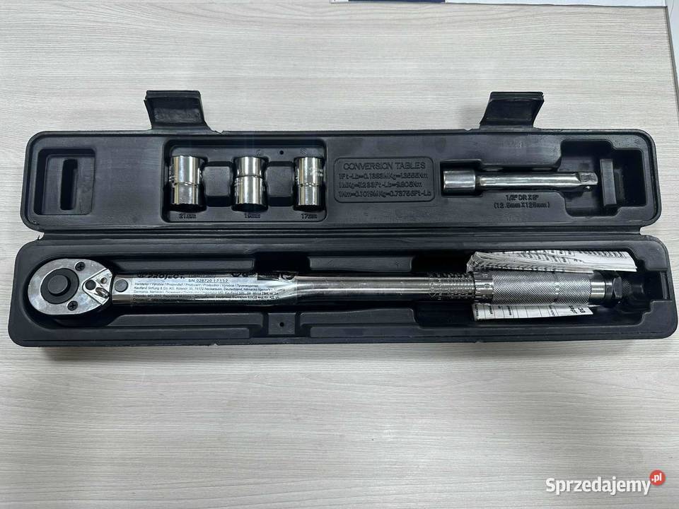 Klucz dynamometryczny 40 210 Nm z końcówkami Elbląg