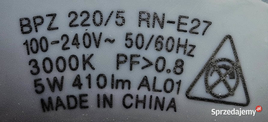 Żarówka LED 5W 3000K 410 lm E27 Lightech Legnica