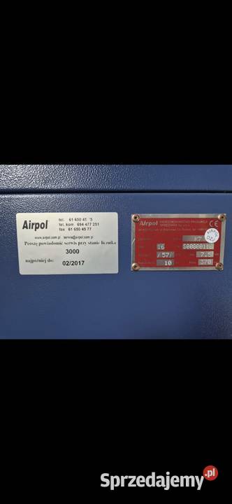 Sprężarka śrubowa AIRPOL K7 Pniewy sprzedam
