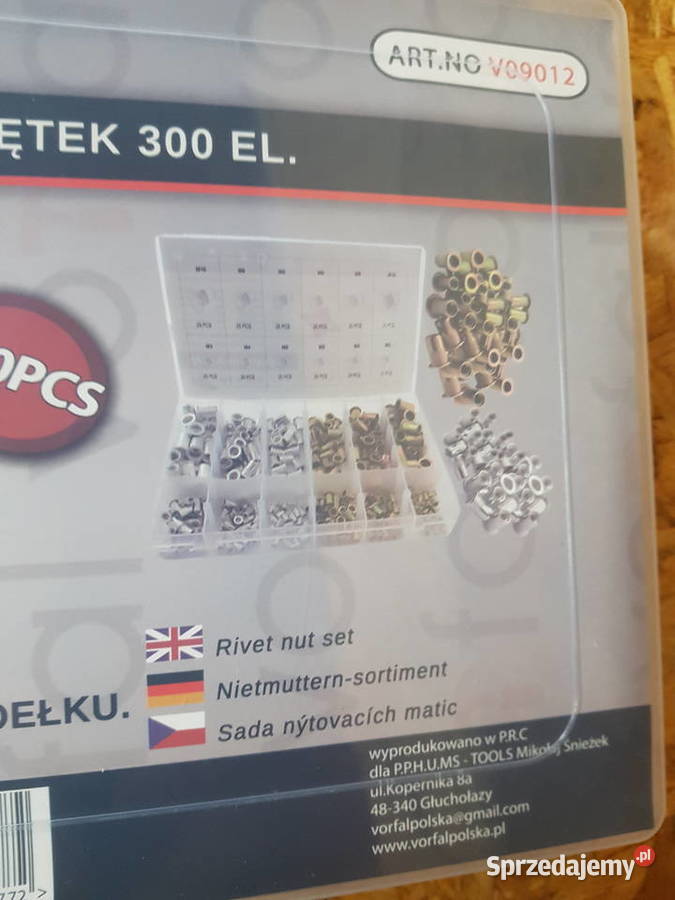 ZESTAW NITONAKRĘTEK M3M10 MIX 300 NITONAKRĘTKA Głogowa