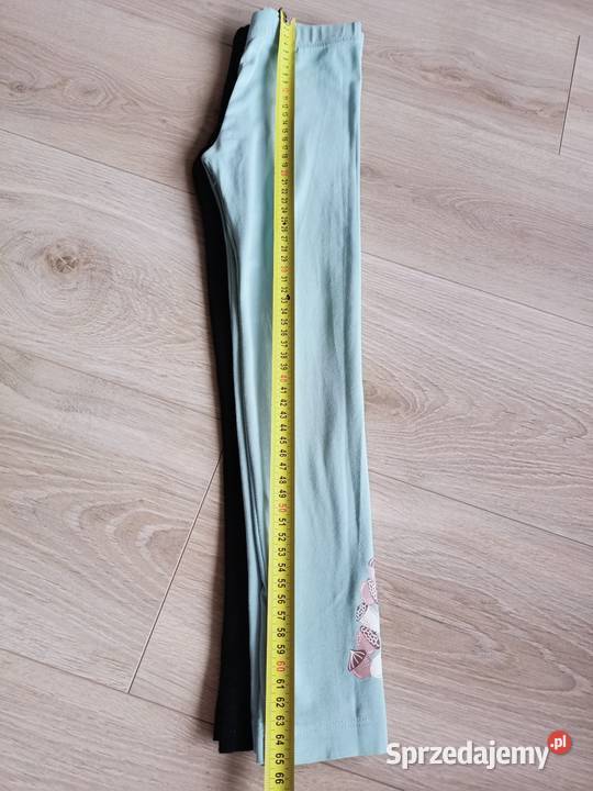 Legginsy dziewczęce 2pak morskie i czarne 116