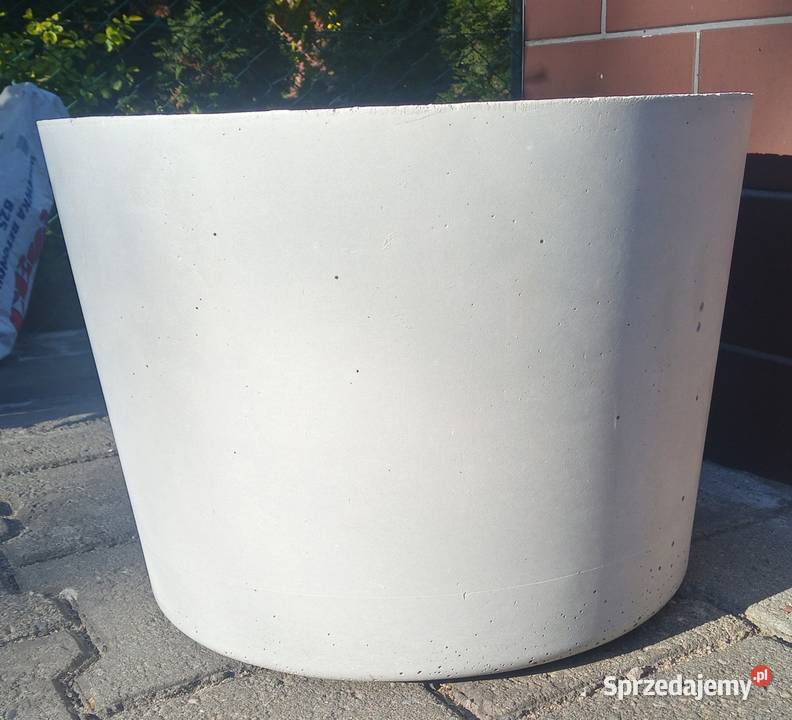 Okrągła donica betonowa fi 35 12l Pyrzyce