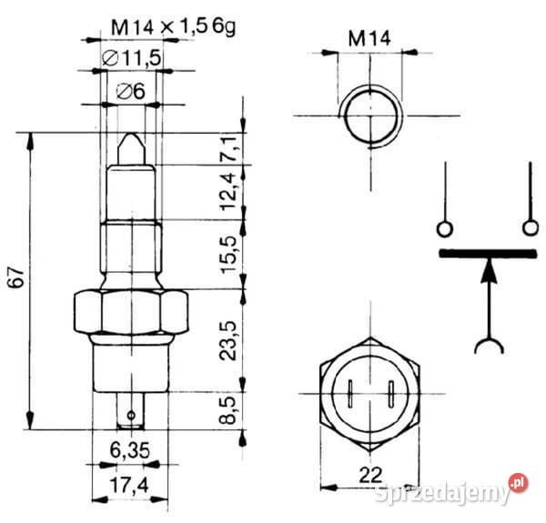 Przełącznik świateł hamowania 17125000 małopolskie