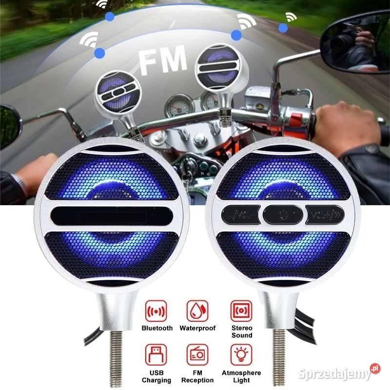 Radio Motocyklowe Głośnikami fm usb Bluetooth śląskie Kłomnice