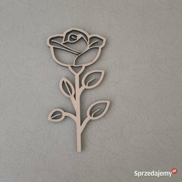 Kwiat sklejka drewno decoupage scrapbooking pomorskie