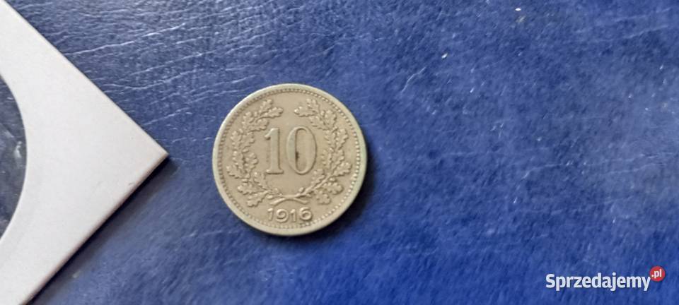 Stare monety 10 halerzy 1916 Austria Lesko