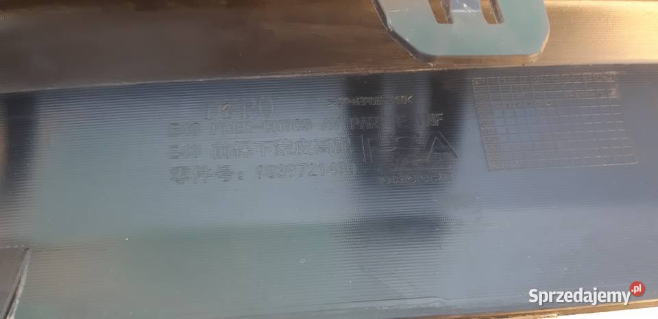 CITROEN C5 C5X DOKŁADKA ZDERZAKA PRZÓD SPOILER lubuskie Trzciel