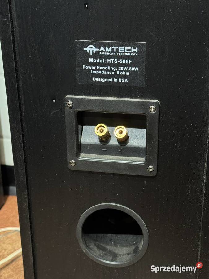 Zestaw głośniki kolumny AMTECH 61 czarne Świętochłowice