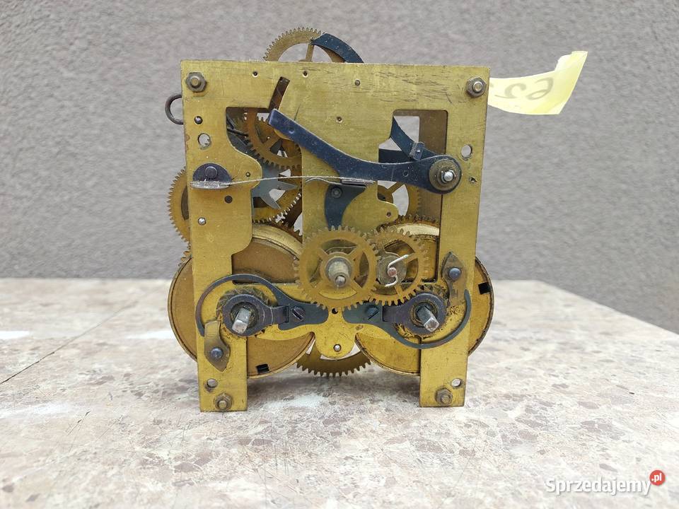 627 Mechanizm starego zegara ściennego Junghans Tczew