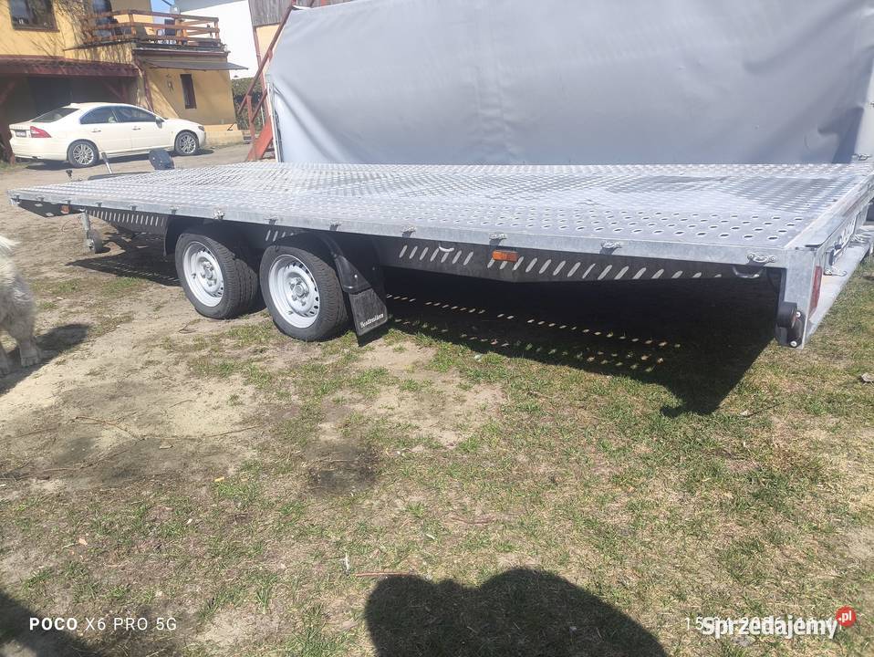 Przyczepa laweta super stan z plandeką Czersk