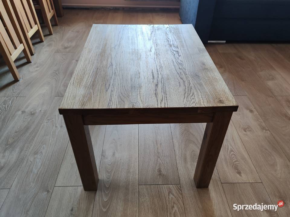 Dębowa ława stolik kawowy 76x57 podkarpackie Nisko