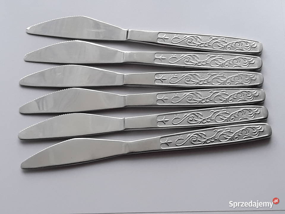 Noże obiadowe PNĄCZA Gerlach sztućce PRL Dąbrowa Górnicza sprzedam