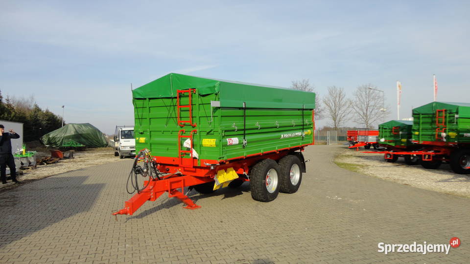 Przyczepa rolnicza Tandem burtowa paletowa PT512 Pronar Kozenin