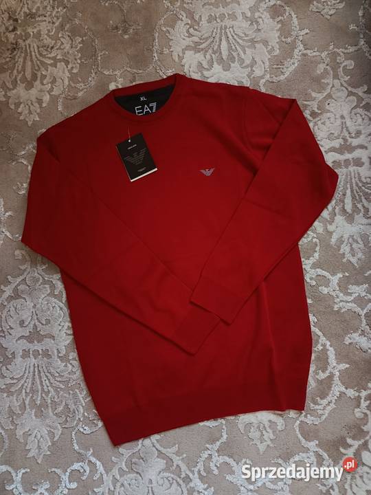 Sweter bawełniany Emporio Armani regular fit Swetry i golfy podlaskie Białystok