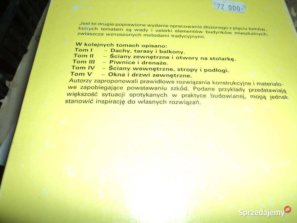 Słabe miejsca w budynkach 5 tomów wydania Poradniki, albumy i reportaże Nowy Sącz sprzedam