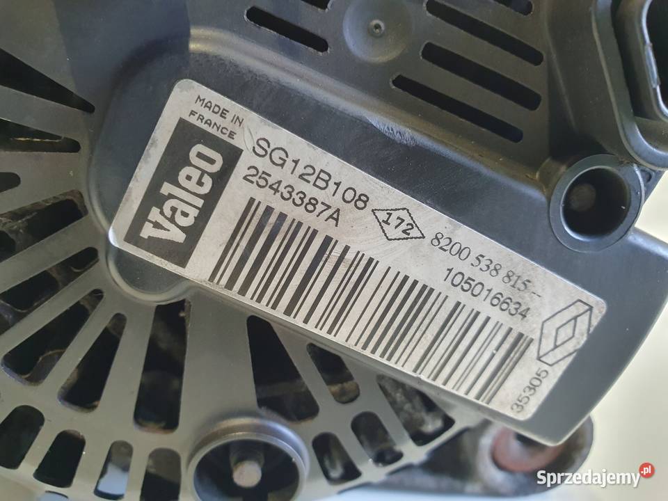 ALTERNATOR Renault Trafic II 19 DCI 8200538815 lubelskie Chełm