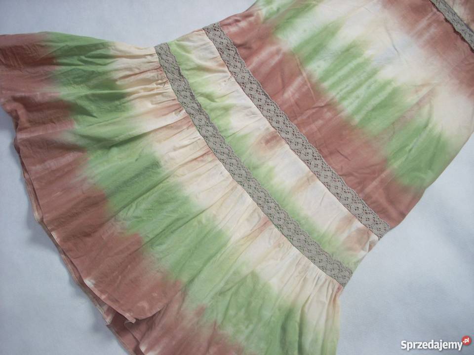 Taranko letnia Sukienka Bawełna Ombre Falbana 36