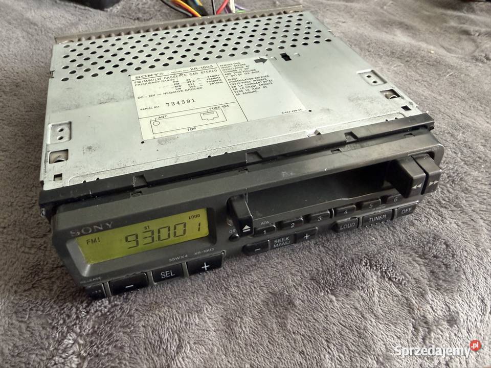 Radiodtwarzacz samochodowy na kasety SONY XR1803 Sony Sosnowiec sprzedam