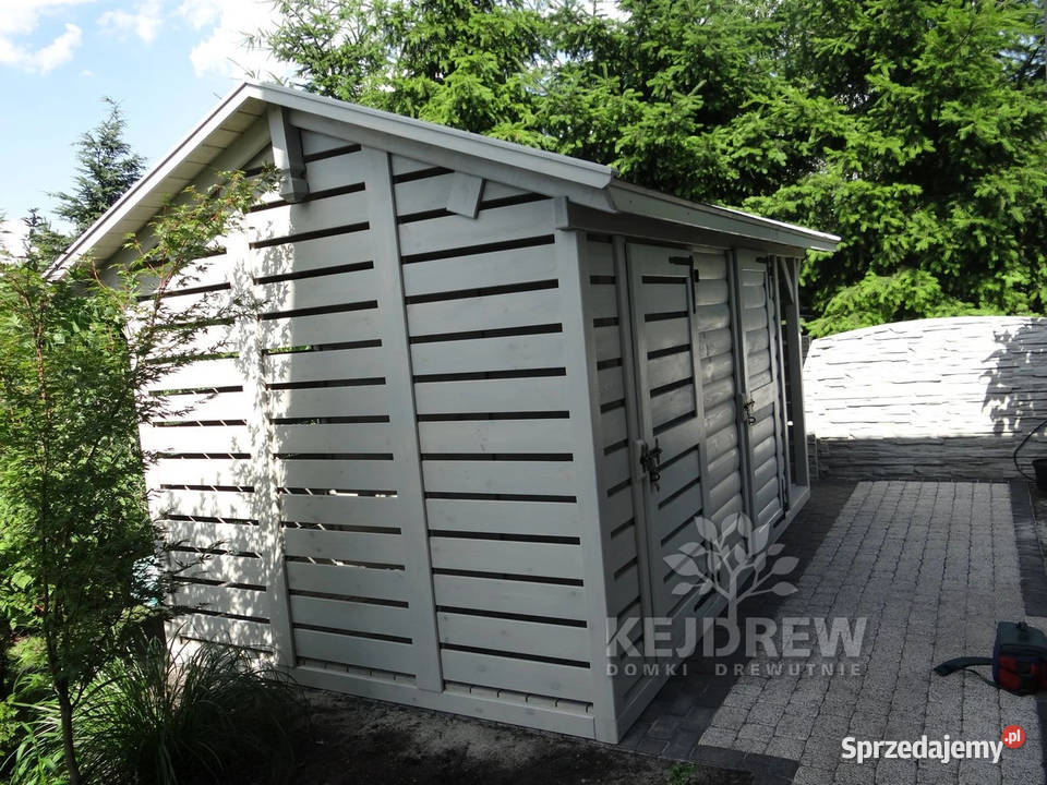 Domek z wiatą na kosz zadaszenie na kosz domki śląskie