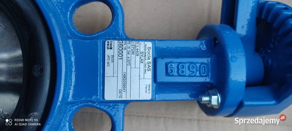 Przepustnica zwrotna zawór motylkowy PN 16 sprzedam