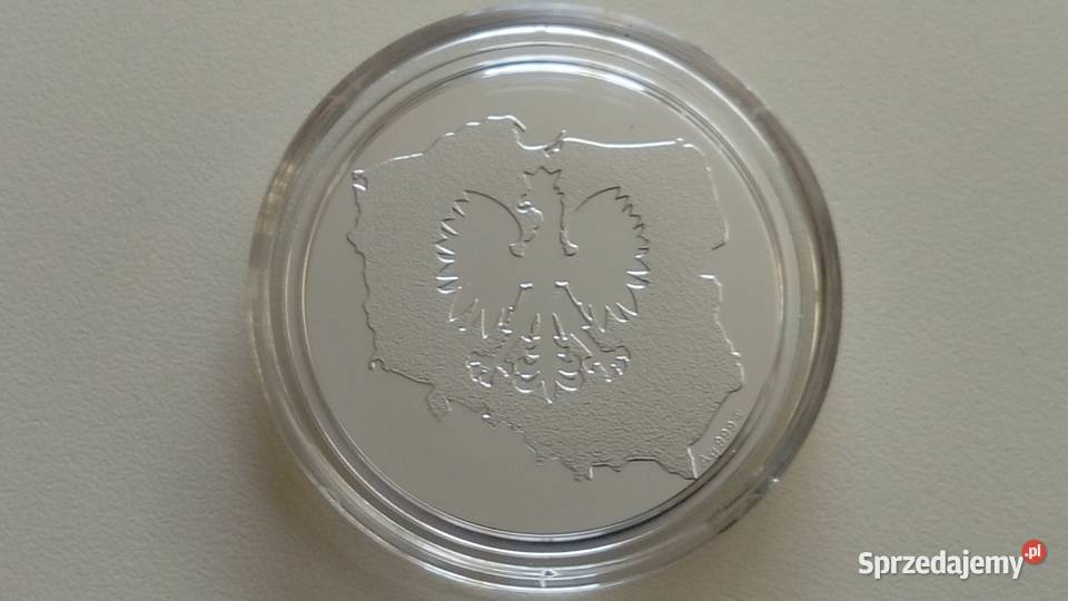 Srebrny numizmat 1055 rocznica chrztu Polski sprzedam