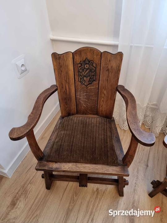 2 Wyjątkowe Krzesła Vintage Arts and Crafts Wabi Poznań