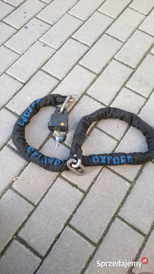 zabezpieczenie Łańcuch do motoru OXFORD z kłódką Gdynia