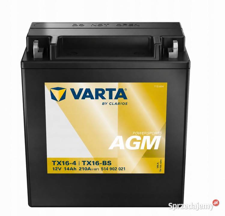 Akumulator Varta TX16BS 12V 14Ah 210A osobowe dolnośląskie Jelcz-Laskowice